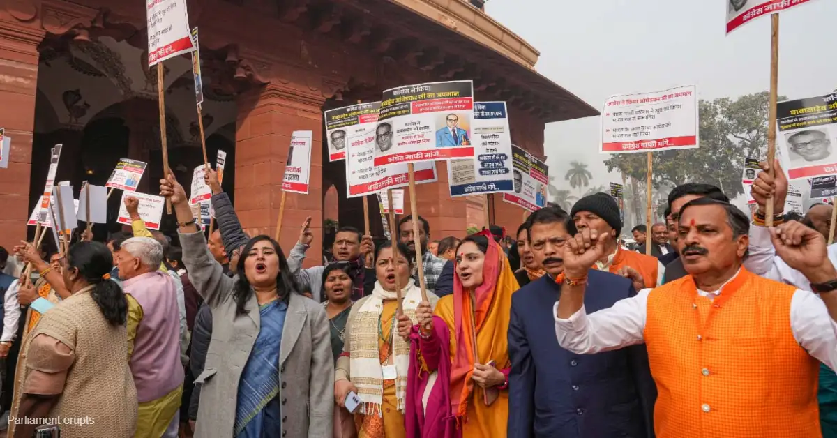 Parliament erupts | పార్లమెంట్ ప్రాంగణంలో హైడ్రామా .. ఎన్డీఏ, విపక్షాలు మధ్య రగడ