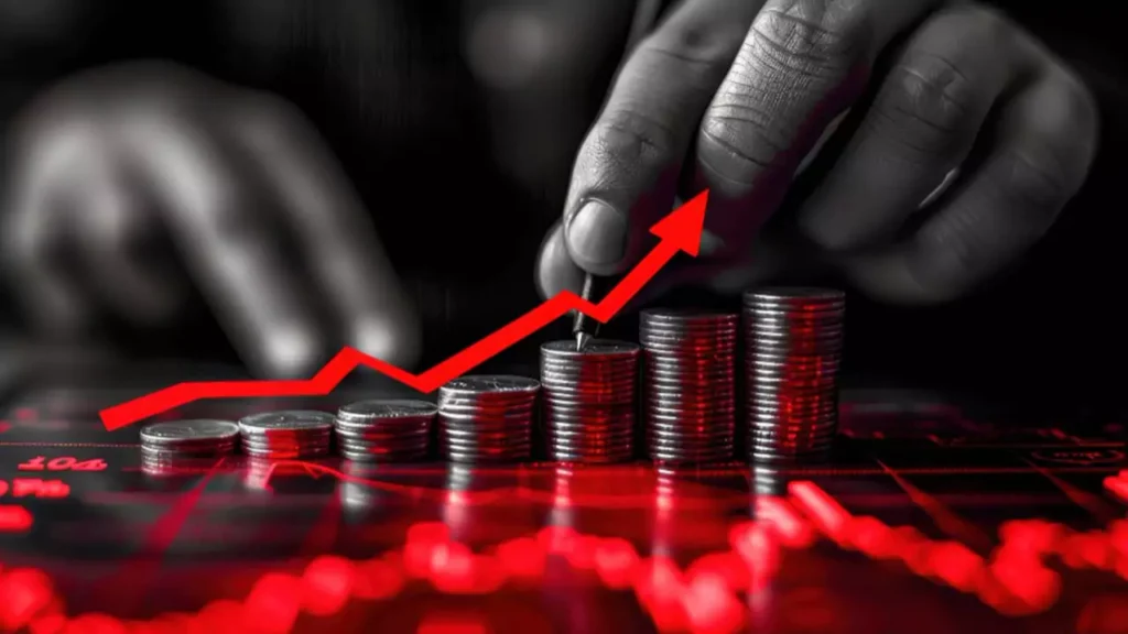 Rupee rises