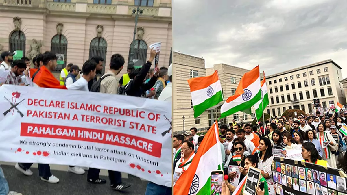 Pahalgam Attack : పహల్గామ్ ఉగ్రవాద దాడికి నిరసనగా ప్రపంచంలోని అనేక నగరాల్లో నిరసనలు