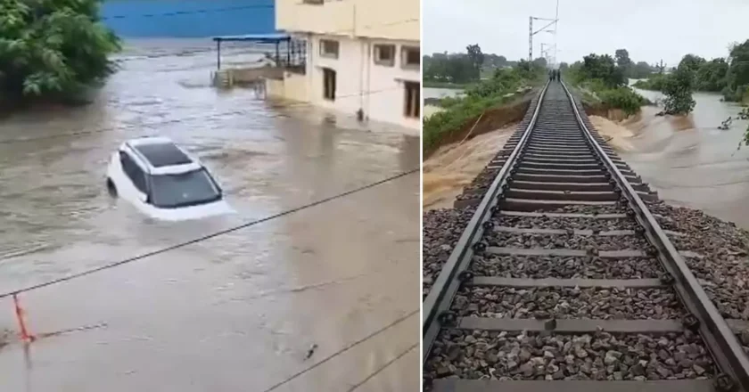 Kamareddy | భారీ వర్షాలు.. కామారెడ్డిలో కొట్టుకుపోయిన వాహనాలు