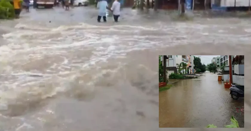 Warangal : వరంగల్ లో దంచికొట్టిన వాన.. పలు మార్గాల్లో రాకపోకలు బంద్..
