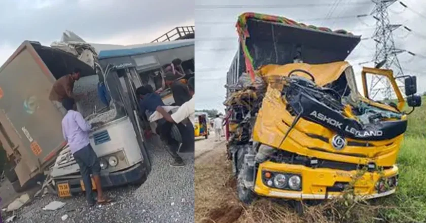 చేవెళ్లలో ఘోర రోడ్డు ప్రమాదం – ఆర్టీసీ బస్సును టిప్పర్ ఢీకొట్టి 21 మంది మృతి – Chevella Road Accident
