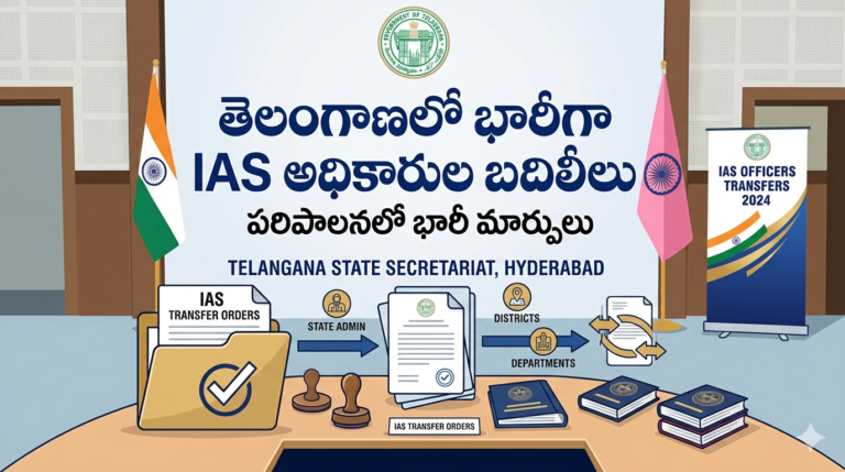 తెలంగాణరాష్ట్రంలో భారీగా ఐఏఎస్ ల బదిలీలు