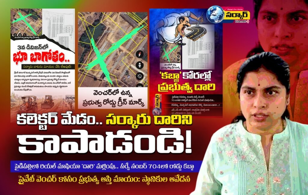 కలెక్టర్ మేడం.. ప్రభుత్వ రోడ్డును రక్షించండి!